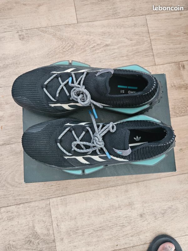 adidas gazelle silver green womens adidas Originals Women NMD S1 Boost Blue HQ4468 9