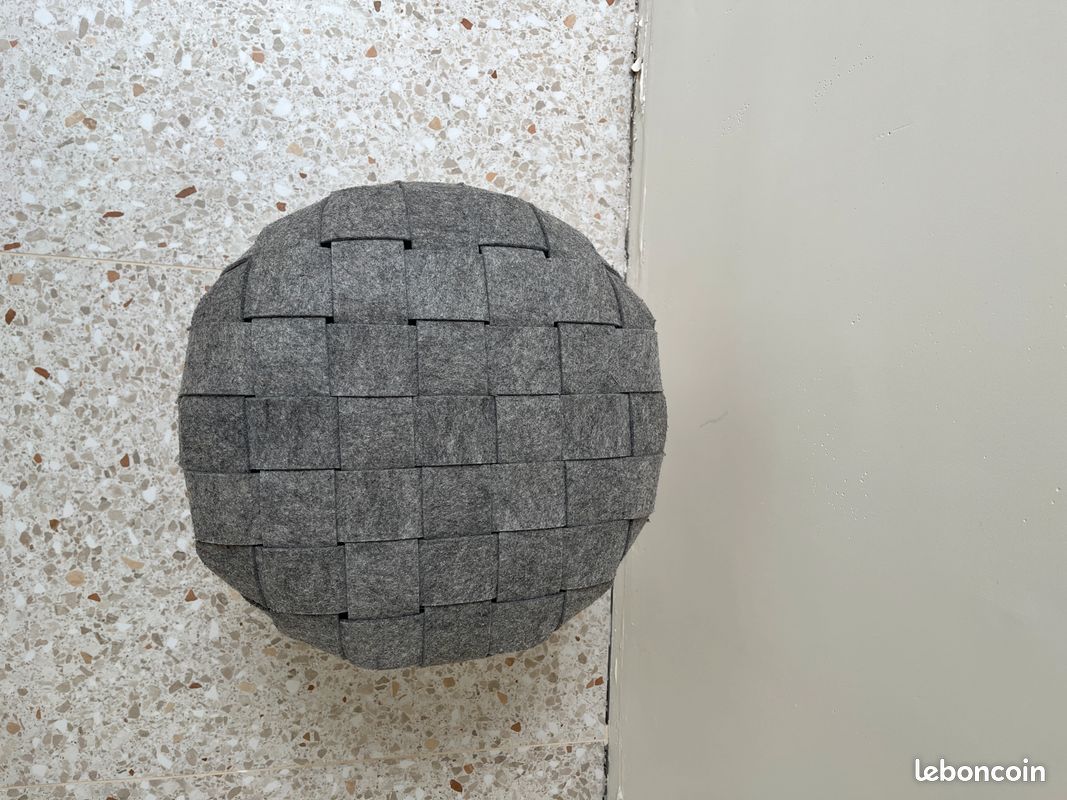 Petit tabouret style scandinave gris – Très bon état (image 3)