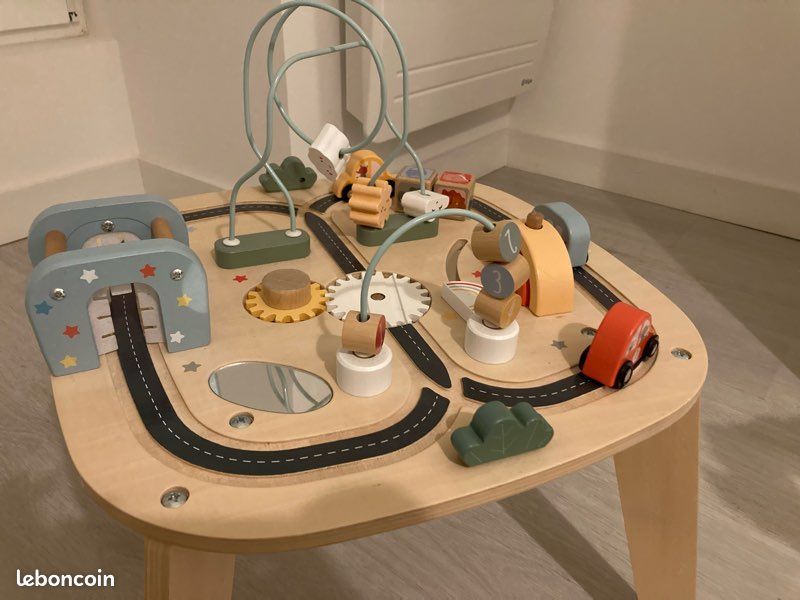 Table D'Activités Circuit De Voitures En Bois Vertbaudet - Bébé Dès 1 An