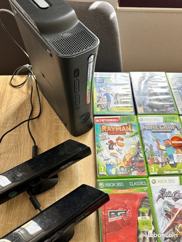 Xbox 360 120gigas avec jeux et kinect (image 1)