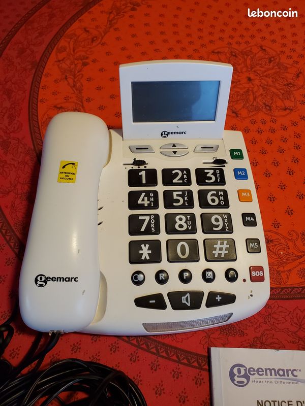 Téléphone personne agée ou basse vision avec SOS (image 1)
