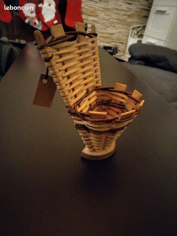 Petite hotte en osier fait à la main (image 2)