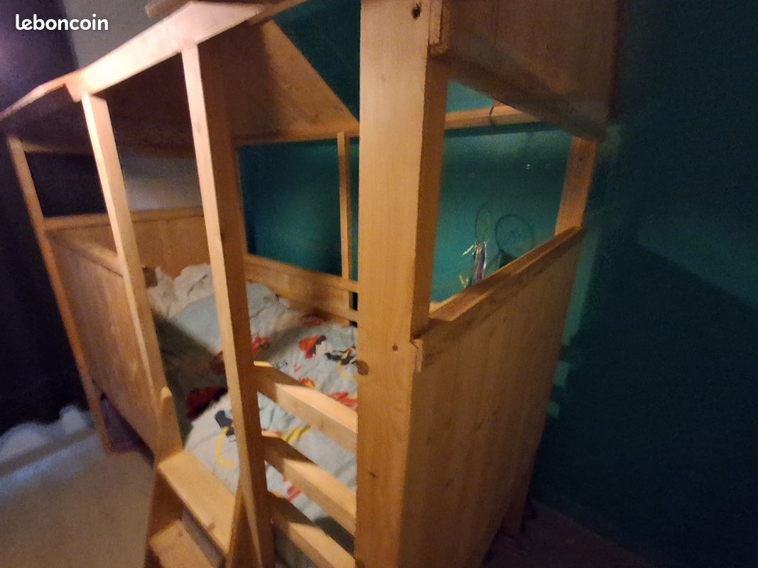 Lit cabane en bois (image 4)