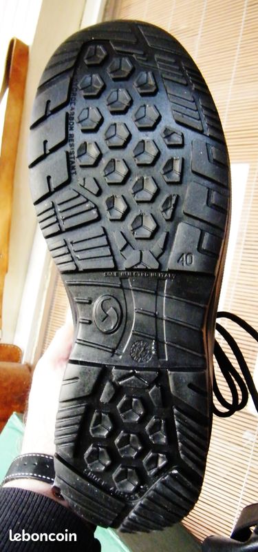 Chaussures bottines de sécurité en cuir et toile Sixton peak neuves 40 homme (image 19)