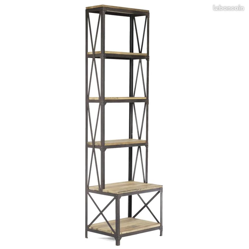 Etagère Bibliothèque Industrielle - Decoduweb (image 3)