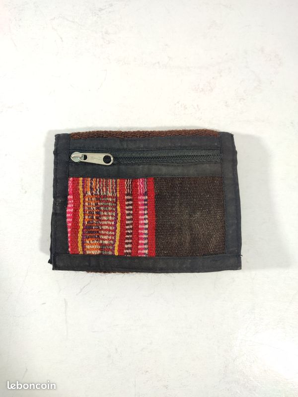 Lot Sac à Main et Portefeuille en Laine Neuf 2000's Bolivie (image 7)