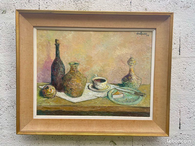 Nature morte à l’huile signée 1960’s (image 2)