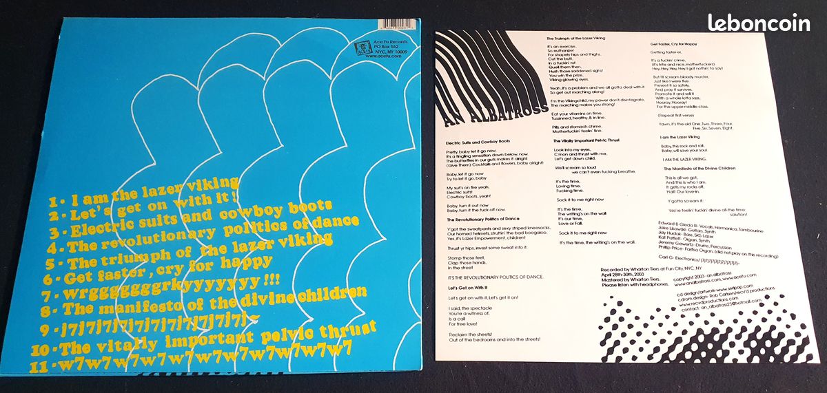 AN ALBATROSS - We are the lazer vikings - vinyle - EP - Une face - 12" - US - 2003 (image 9)