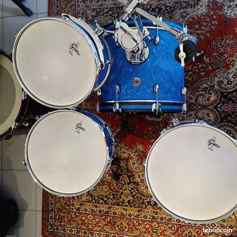 Gretsch Catalina Club Jazz Blue Satin Flame Ltd 18"x14" 12"x8" 14"x14" + CC 14"x5,5" (image 5)