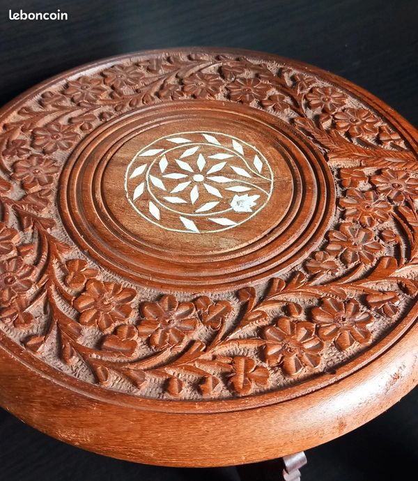 Etageres en bois teck artisanal indien (image 8)