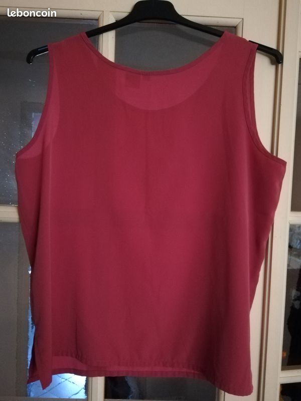 Haut, sans manches, rose (image 1)