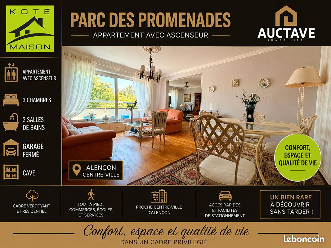 Appartement 5 pièces 107 m² · à Alençon · 107 m² · 207 980 €