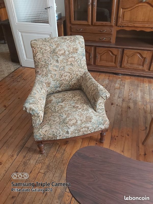 Fauteuil style crapaud Années 50 (image 1)