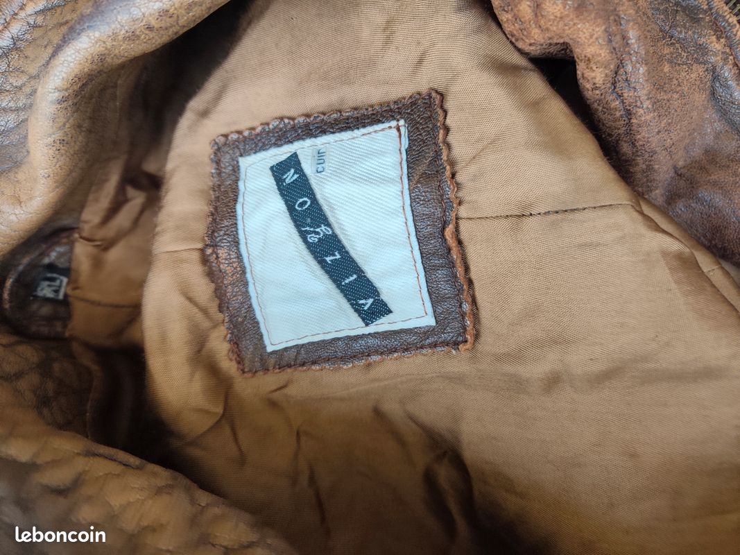 Blouson cuir et toile pour adulte et ado (image 16)
