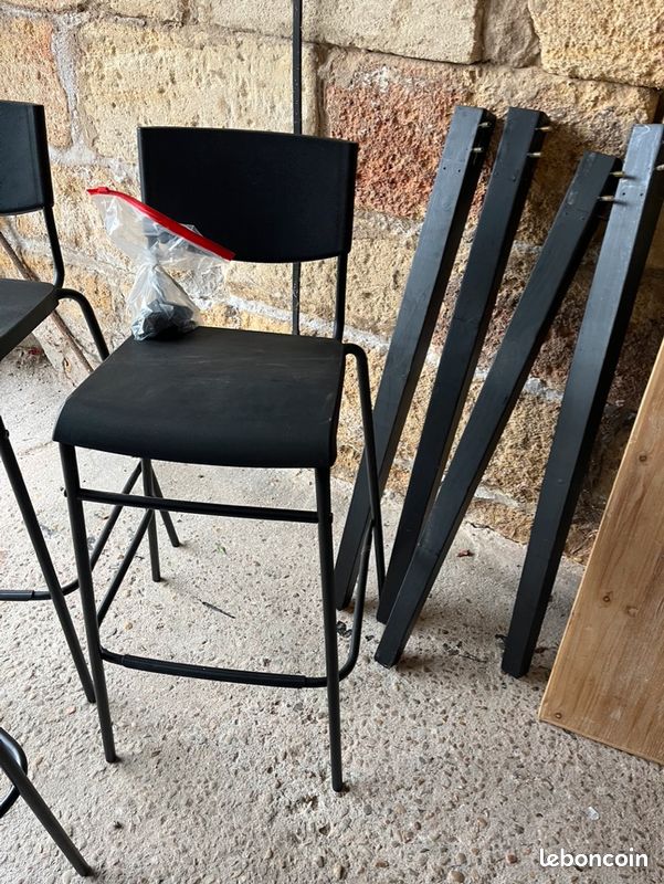 Table haute et 4 chaises hautes (image 2)