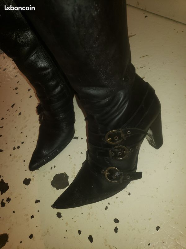 Bottes en cuir taille 39 (image 6)