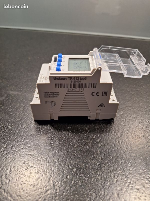 Theben 6120130 TR 612 top3 I Horloge programmable Digitale I Programme hebdomadaire I 2 canaux I Idéale pour Les LED (image 2)