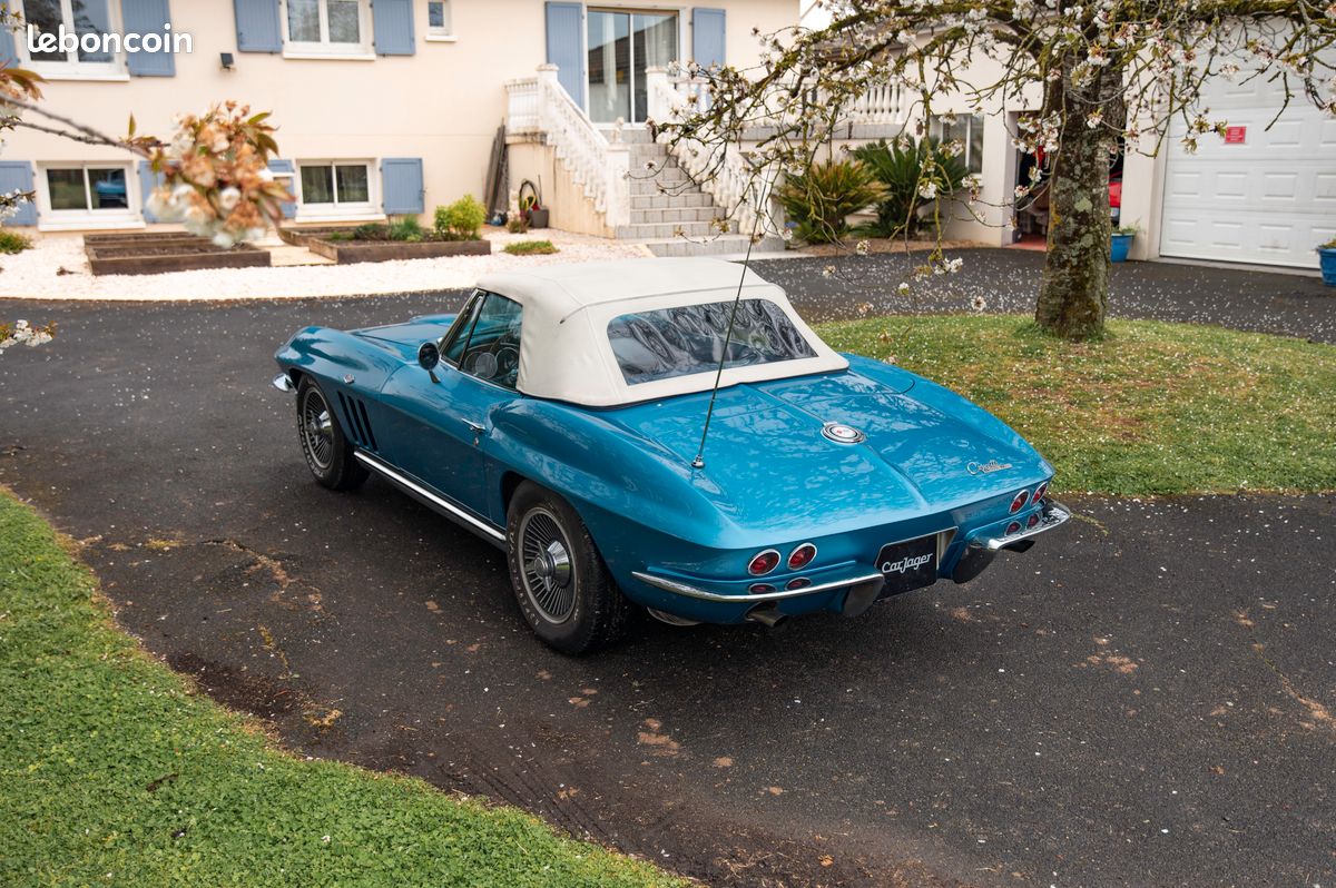 Chevrolet Corvette C2 Cabriolet Stingray 1965 - Hard Top - matching numbers - Garantie (image 2)