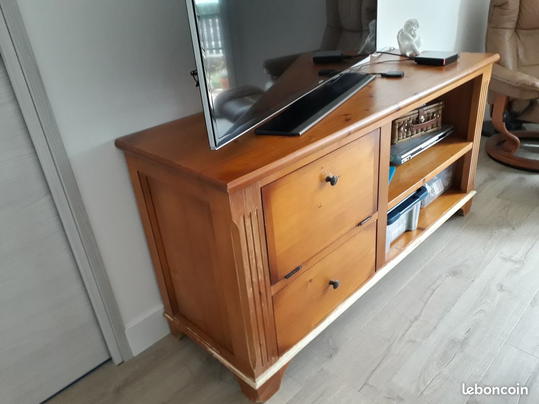Meuble pin massif tv ou buffet à repeindre (faire offre) (image 6)
