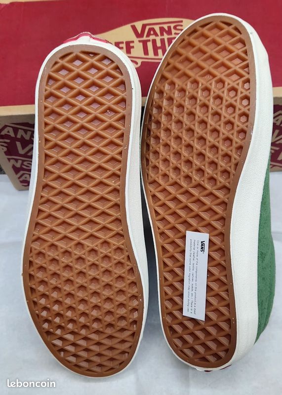 Baskets mixtes Vans sport low vert et blanc taille 38 neuves (image 10)