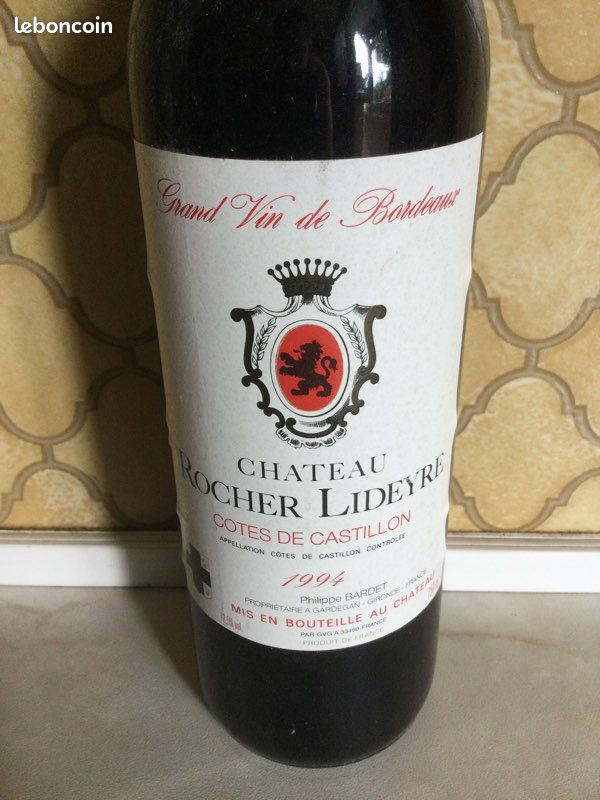 Bouteille de Vin Château Rocher Lideyre neuf (image 3)