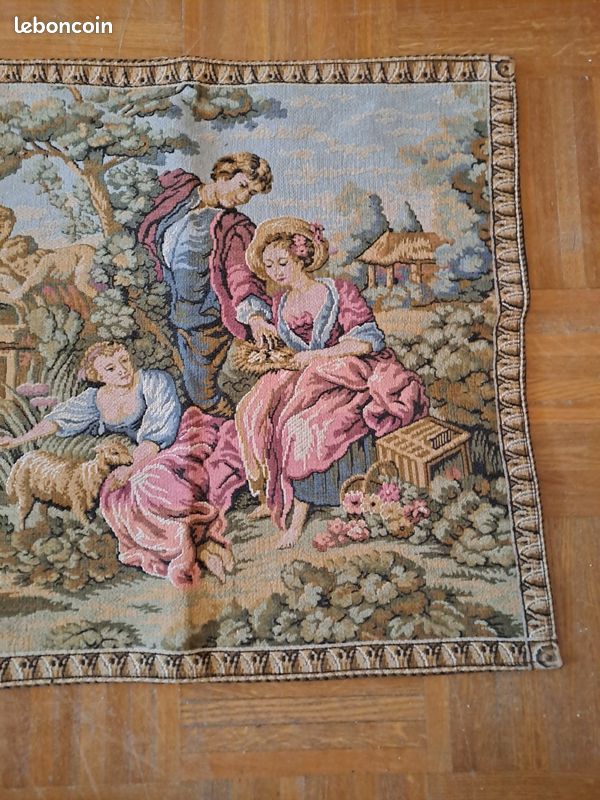 Tapisserie de Goblys française vintage des années 1970 Tapisserie murale authentique fabriquée en France - Canada