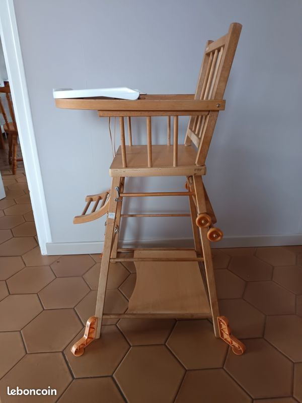 Chaise haute bois (image 3)