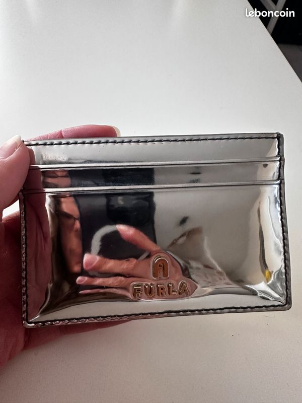 Petit étui Pour Carte De Visite Furla En Cuir Saffiano Multicolore - Neuf Avec étiquettes