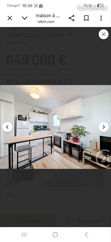 Appartement 2 pièces 27 m² · à Aigrefeuille-d'Aunis · 27 m² · 500 €/mois