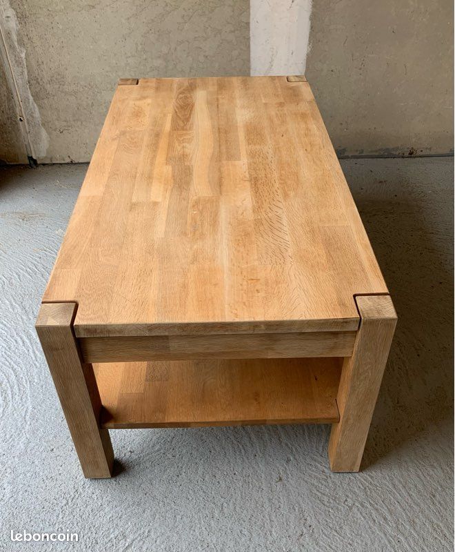 Table basse en bois de chêne huilé PALERME | Tables basses | Pier Import