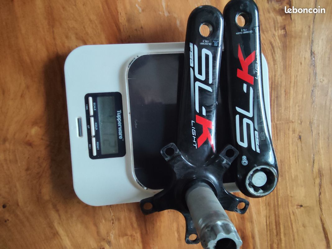 Pédalier Carbone FSA SL-K Pédalier FSA SL-K Carbone 386Evo - 170mm, 2 Plateaux 36/52, BCD 110, Axe 30mm (neuf) Pédalier Vélo Carbone