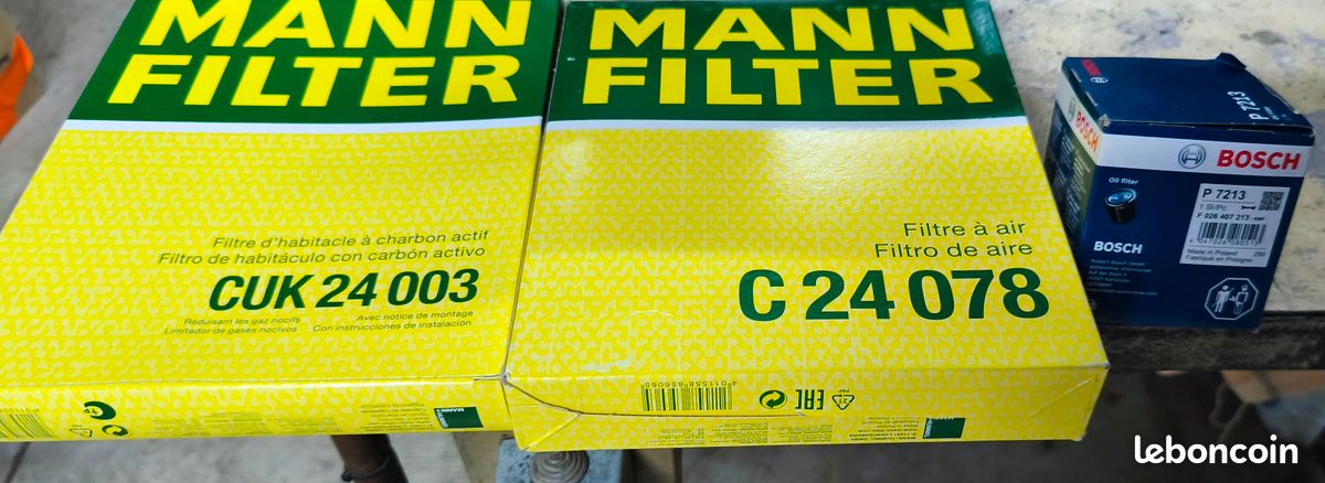 Filtres air/habitacle/huile Opel Astra essence 1,2L (image 1)