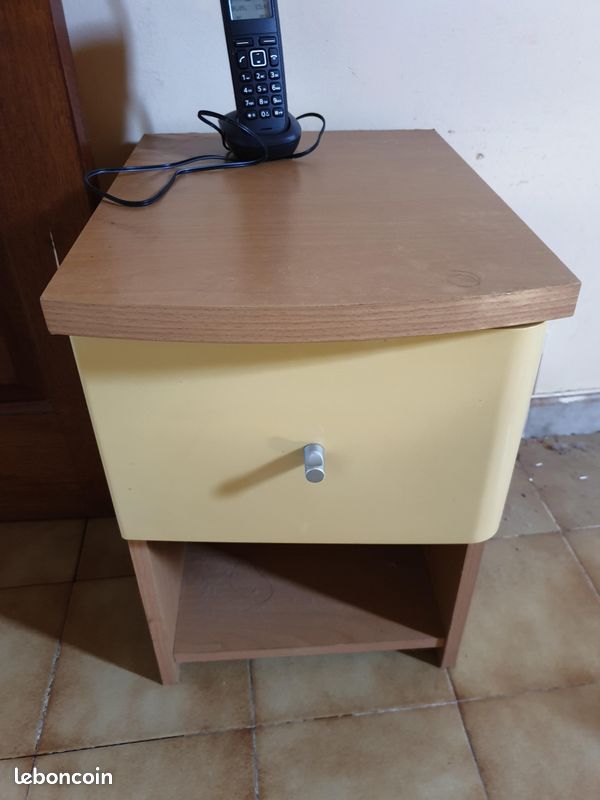 Table de chevet ou rangement 2 tiroirs (image 1)