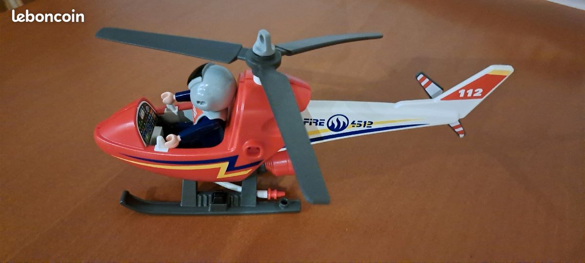 Helicopter Pompier Playmobil Playmobil Brandweer Helikopter – 4824 –