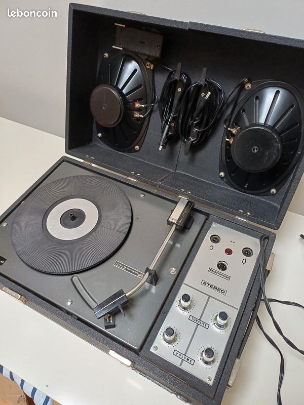 Platine Vinyle Vintage "La Voix De Son Maître" En Valise - Pour Pièces