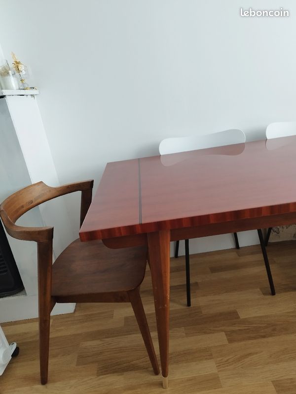 Table vintage rare scandinave danoise pied or (image 4)