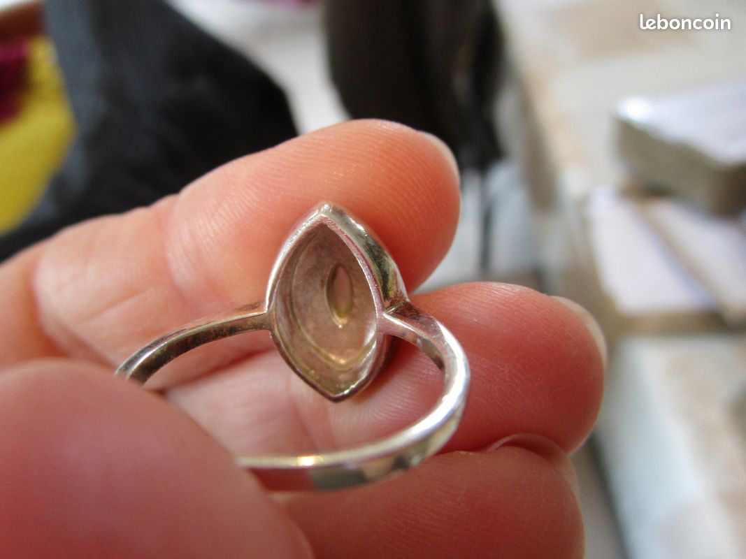 Bague Argent 925 Sertie Marcassites Et Nacre - Taille 56 - Neuve Avec étiquettes