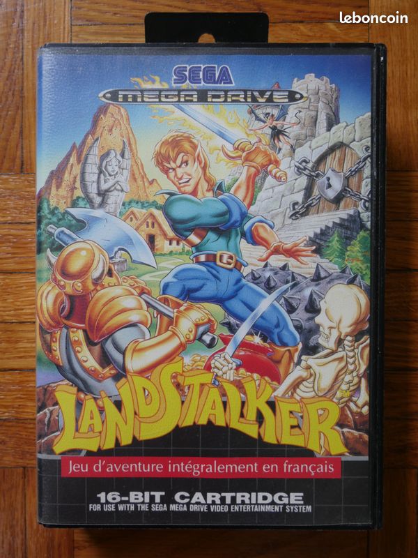 Jeu Sega Mega Drive Landstalker Le trésor du Roi Nole complet (image 2)