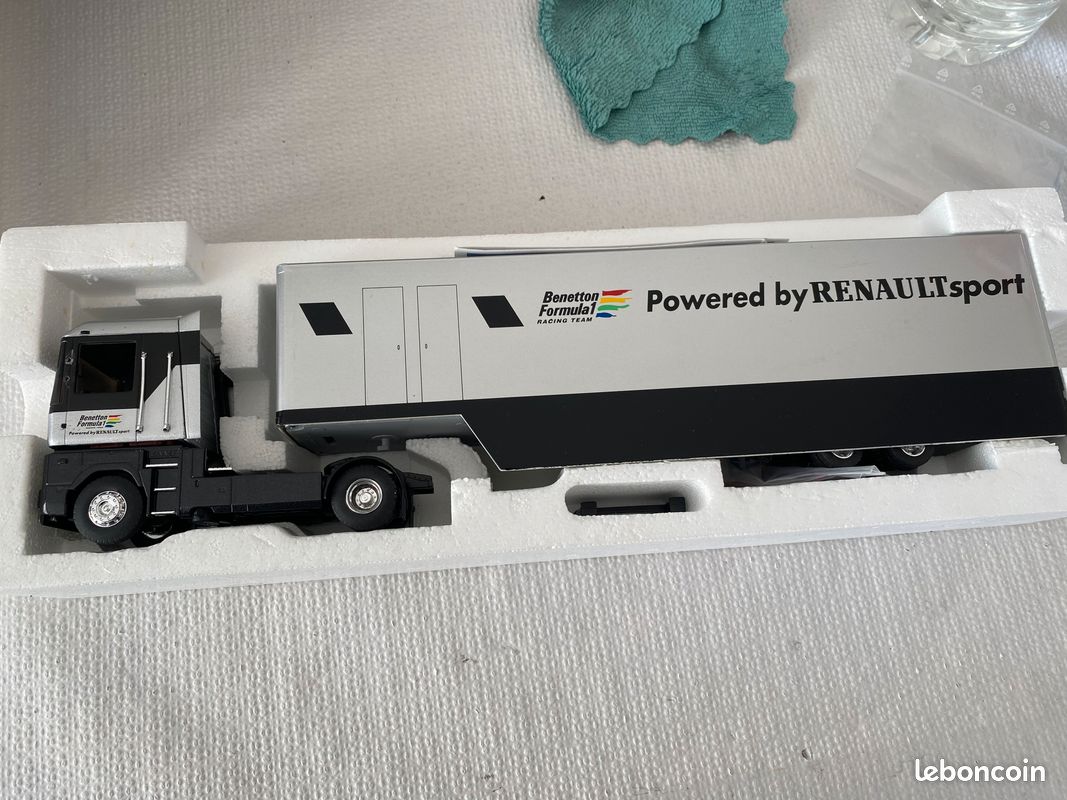 Miniature Semi Remorque Eligor 1/43 Renault Magnum Renault F1 Team - Collection