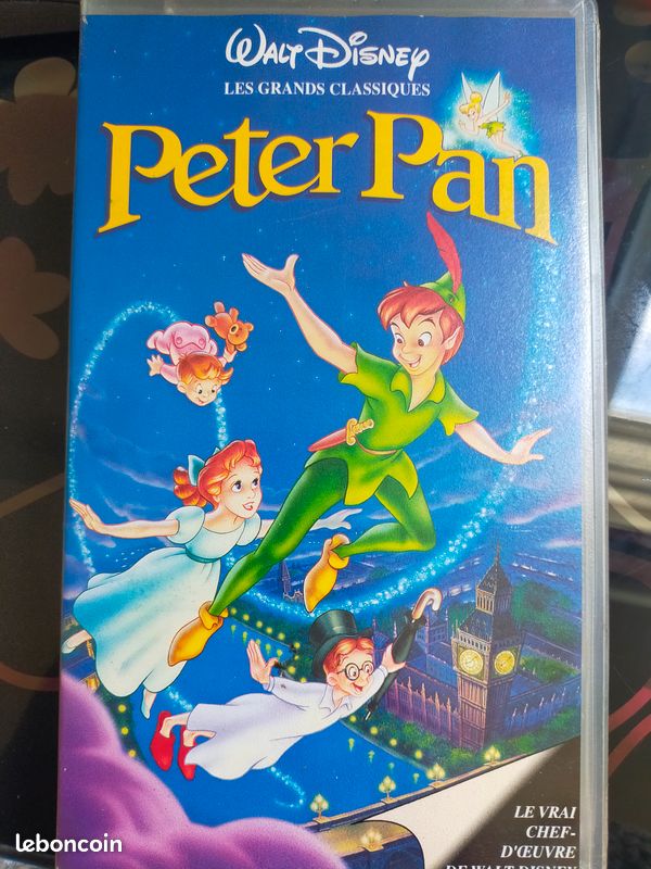 cassette-vhs-disney-les-grands-classiques-peter-pan-dvd-films