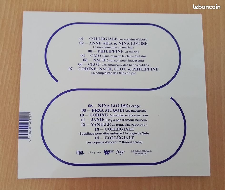🎶 Les Copines d'abord – Hommage à Georges Brassens • 14 titres • Anne Sila • Clou • Nach • Corine • Philippine • Clio • Vanille • Erza Muqoli • Album collectif – Chanson française (image 4)
