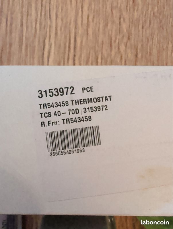 Thermostat Codice 543458/B TR543458 (image 5)