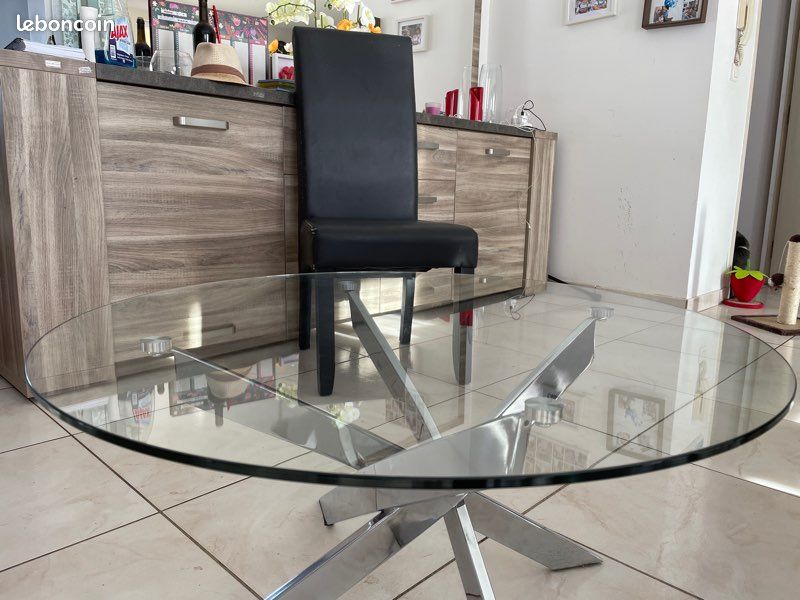 Table basse de salon en verre (image 2)