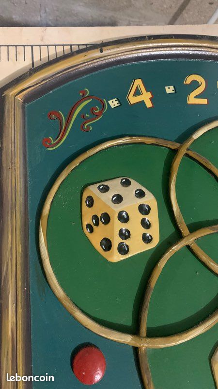 Jeu Ancien '421' - Puzzle Circulaire Vitré - Jeu De Réflexion Vintage - Occasion