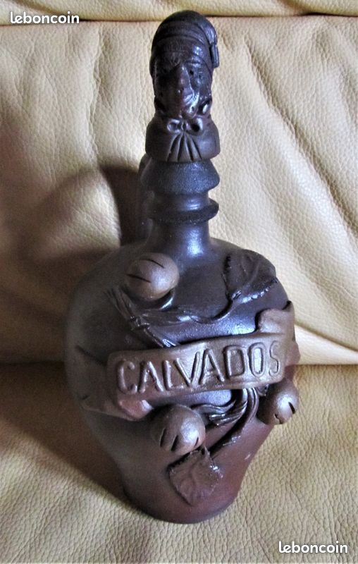 Pichet / bouteille en grès calvados / vintage (image 5)