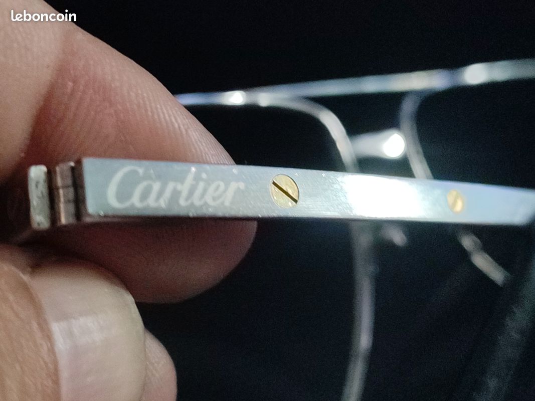 Lunettes CARTIER vintage modèle Santos luxe collection (image 2)