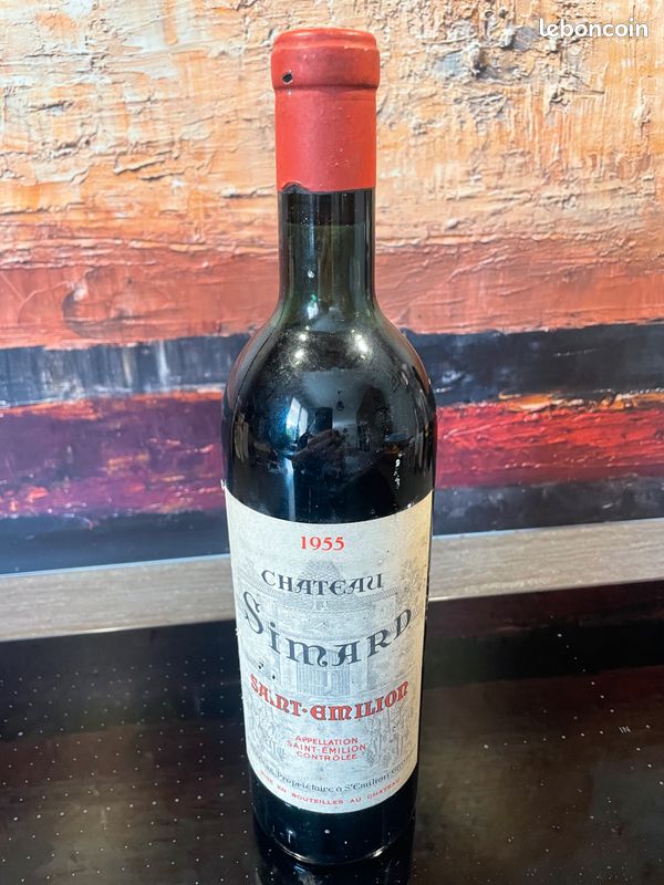 1 BT St EMILION Château SIMARD 1955 (image 2)