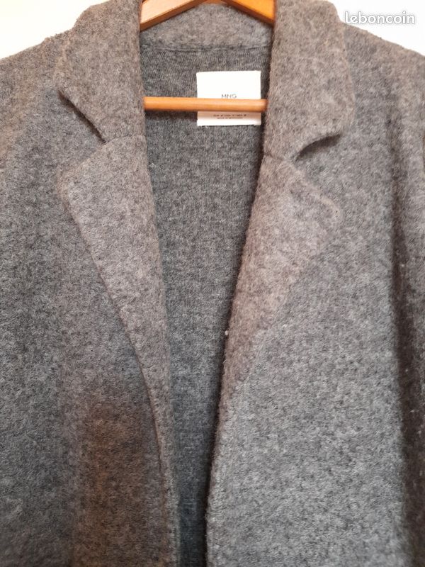 MANTEAU FEMME " MING " GRIS t 40 TRÈS LONG TBÉ VISUEL ET PROPRETÉ VENDU 10 EUROS (image 10)