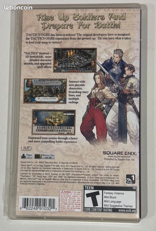 Tactics Ogre: Let Us Cling Together - Sony PSP Guadeloupe