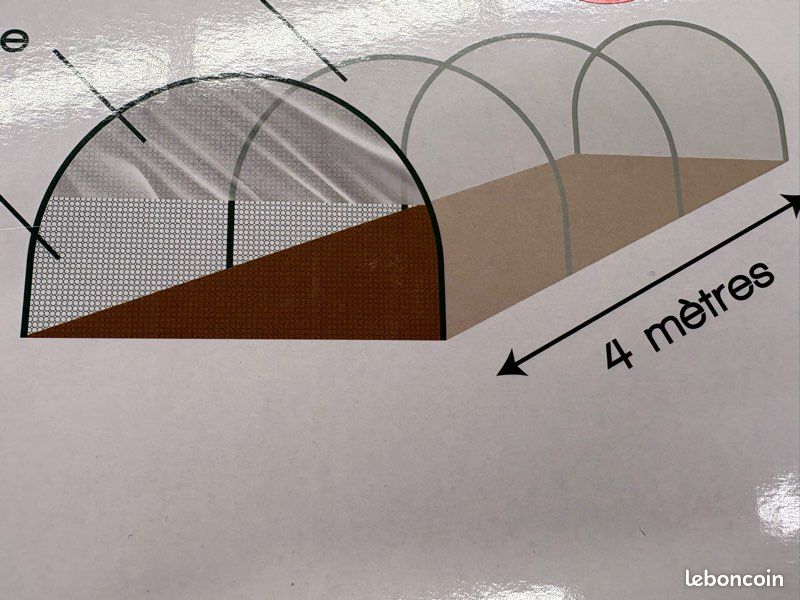 3 tunnels de croissance longueur 4m (image 1)